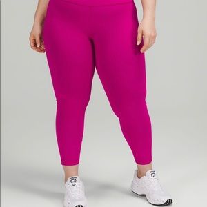Like New Lululemon Wunder Train High-Rise Tight 25” Sz 10 - Ripened Raspberry